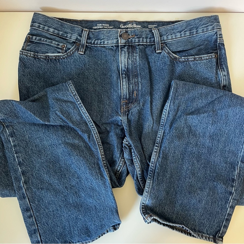 Goodfellow & Co Men's Straight Blue Jeans size 38x34